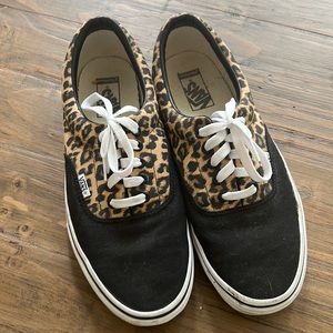 Men’s Vans Leopard and Black Size 11 Shoes